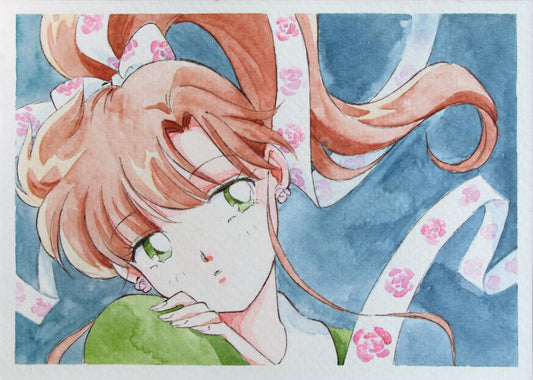 "Makoto" by Valery ASH, 2021. Watercolour print